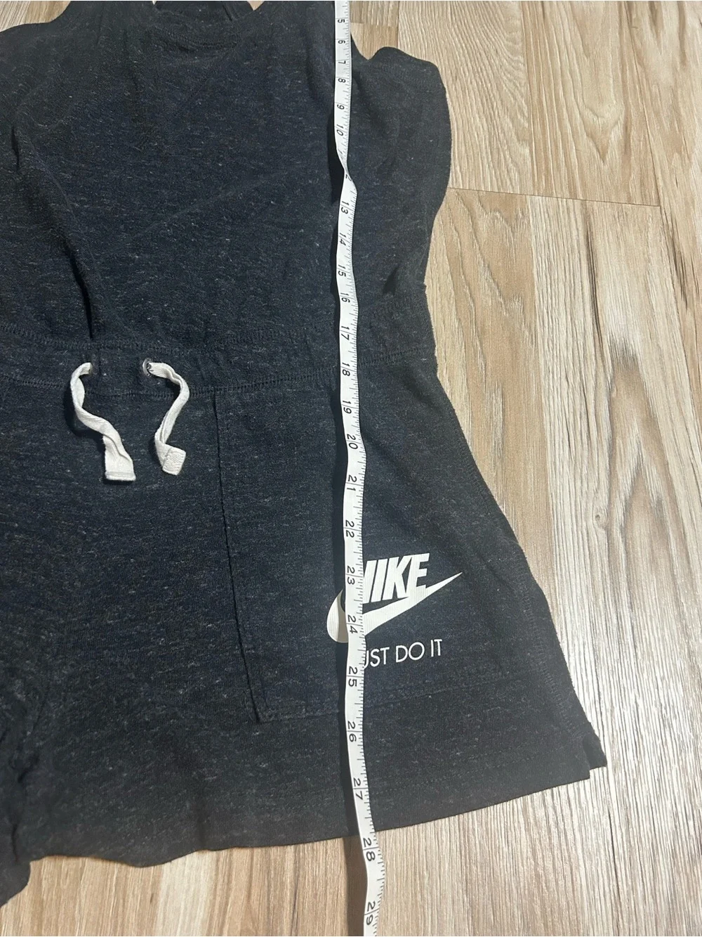 Nike Charcoal Sleeveless Drawstring Romper with White Logo
